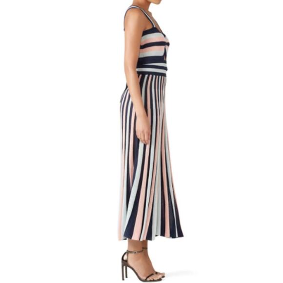 Temperley London Isabella Knit Jumpsuit in Striped Size Small R - Picture 3 of 4